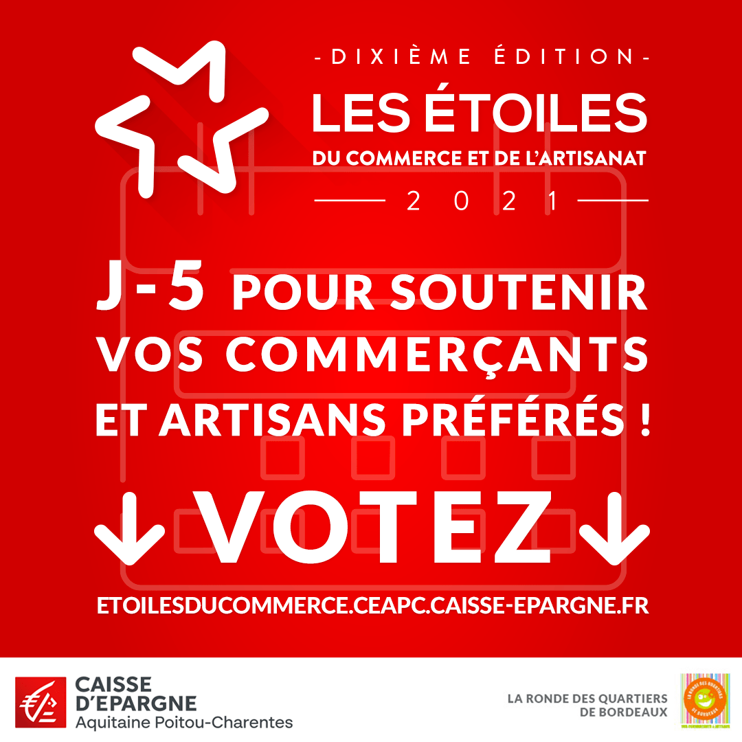 J-5 pour soutenir vos commerçants et artisans préférés !